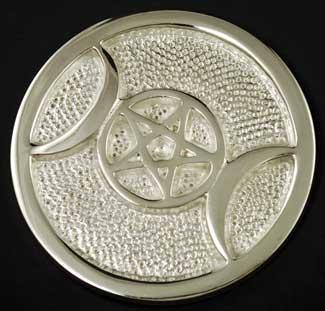 Triple Moon Altar Tile 3 1-2"