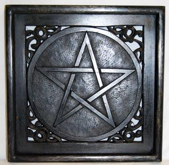 Altar Plate W- Pentagram 12" X 12"