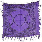 Triple Moon W-pentagram Cloth 18" X 18"