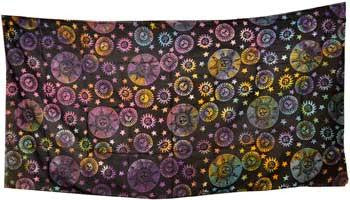 Suns Stars Tapestry 40" X 80"