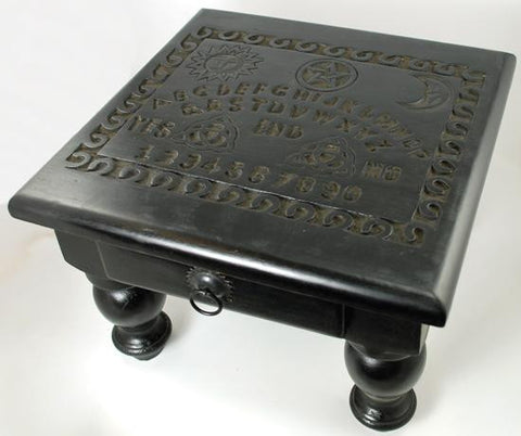 Spirit Board Altar Table W- Drawer 12"sq