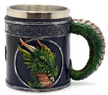 4 1-4" Dragon Tankard