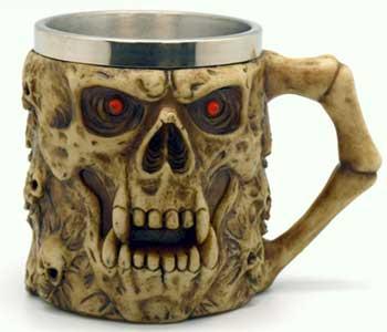 4 1-4" Skull Tankard