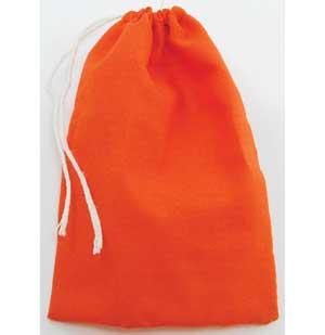 Orange Cotton Bag 3" X 4"