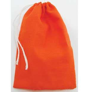 Orange Cotton Bag 3" X 4"