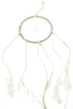 White Dream Catcher 4"
