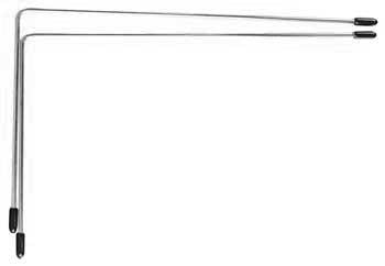 Nickel Plated Brass L Divining Rods