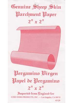 2" X 2" Sheep Skin Parchment