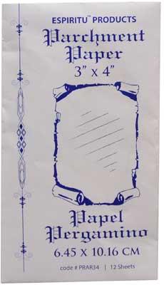 3" X 4" Parchment Paper 12pk