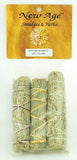 Blue Sage Smudge 3pk 4"