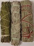Cedar,white& Blue Sage Smudge 3pk