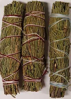 Cedar Smudge 3-pk 4"