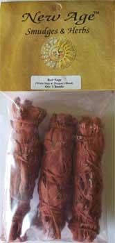 White Sage Dragon's Blood Smudge 3-pk 4"