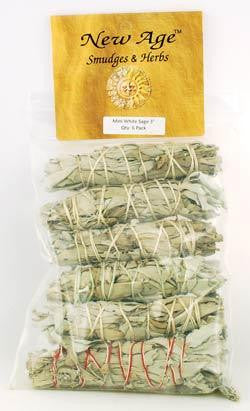 White Sage Smudge Stick 6-pk 3"+