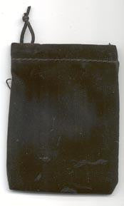 Bag Velveteen 3 X 4 Black
