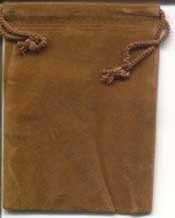 Bag Velveteen 3 X 4 Brown