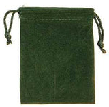 Bag Velveteen: 3 X 4 Green