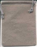 Bag Velveteen 3 X 4 Grey