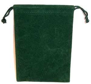 Bag Velveteen 4 X 5 1-2 Green