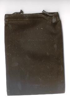 Bag Velveteen: 5 X 7 Black