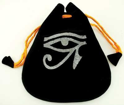 Eye Of Horus Velveteen Bag 5"