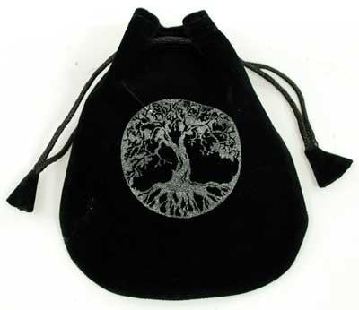 Tree Of Life Velveteen Bag 5"