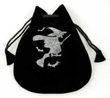Witch Velveteen Drawstring Bag