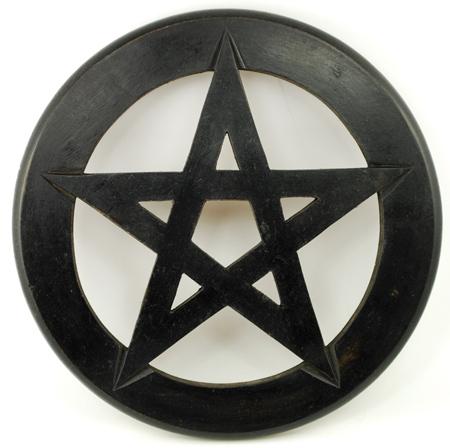 Pentagram Wall Hanging-altar Tile 9"
