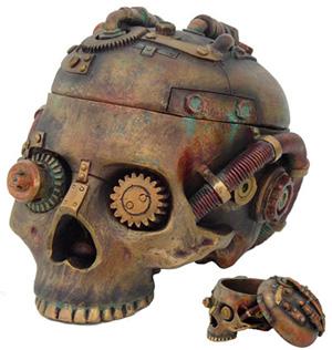 Steampunk Skull 7 1-2"