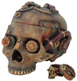 Steampunk Skull 7 1-2"