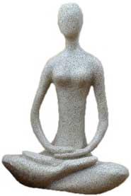 8" Lotus Yoga Goddess Sandstone