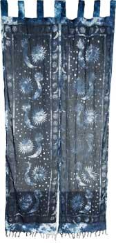 Sun & Moon Curtain Pair 22" X 72"