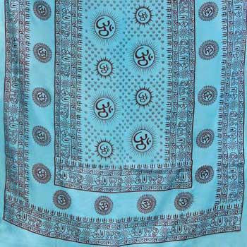 Om  44"x 87" Turquoise