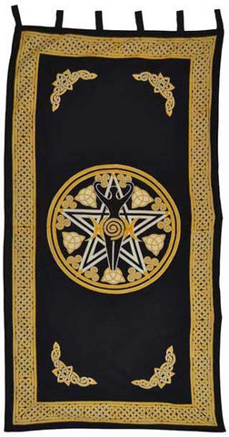 Pentagram Goddess Curtain 44" X 88"