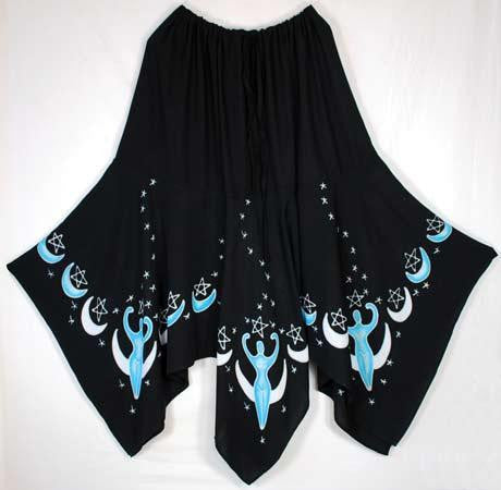 Moon Goddess Long Skirt Black