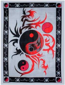 58" X 82" Yin Yang Tapestry
