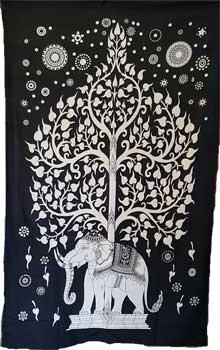 54" X 86" Elephant Tree