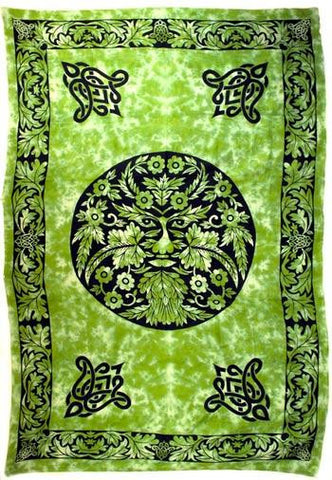 Green Man Tapestry 72" X 108"