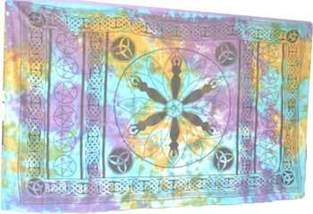 Goddess Pentagram 72" X 108" Tapestry