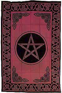 Pentagram 72"x108" Red, Black