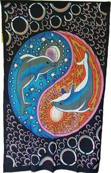 54" X 86" Yin Yang